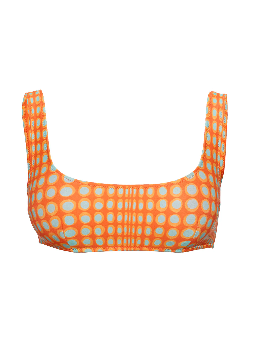 WIGGLE DOT SQUARE NECK BIKINI TOP - Image 3